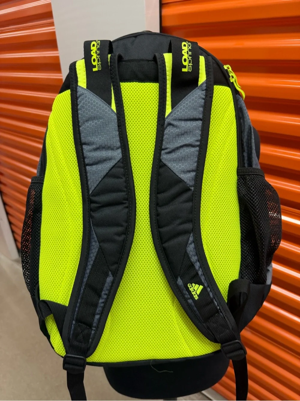 New Adidas Prime Men’s Gray and Neon Yellow Men's Performance Backpack